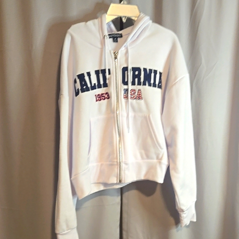 Harper&Ivy White Bomber Jacket
